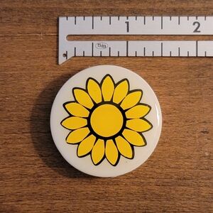 White Sunflower Custom Handcrafted Phone Grip